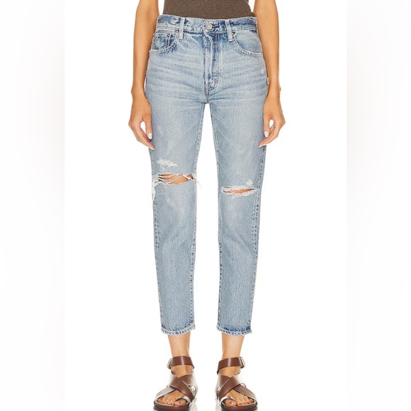 Moussy Vintage Humphreys Tapered Straight Leg High Rise Jeans Size 28